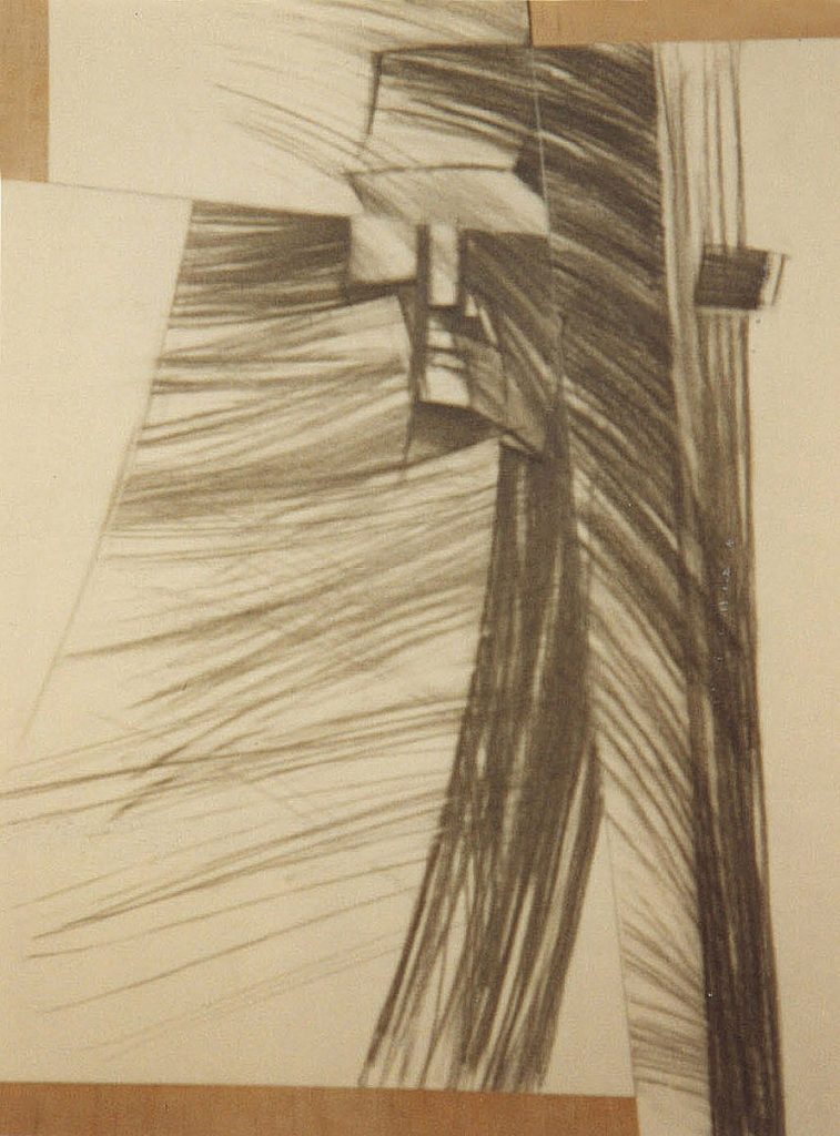 Studium postaci, 1982 rok, grafit, 50 x 70 cm